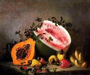 unknow artist Papaya and watermelon USA oil painting artist